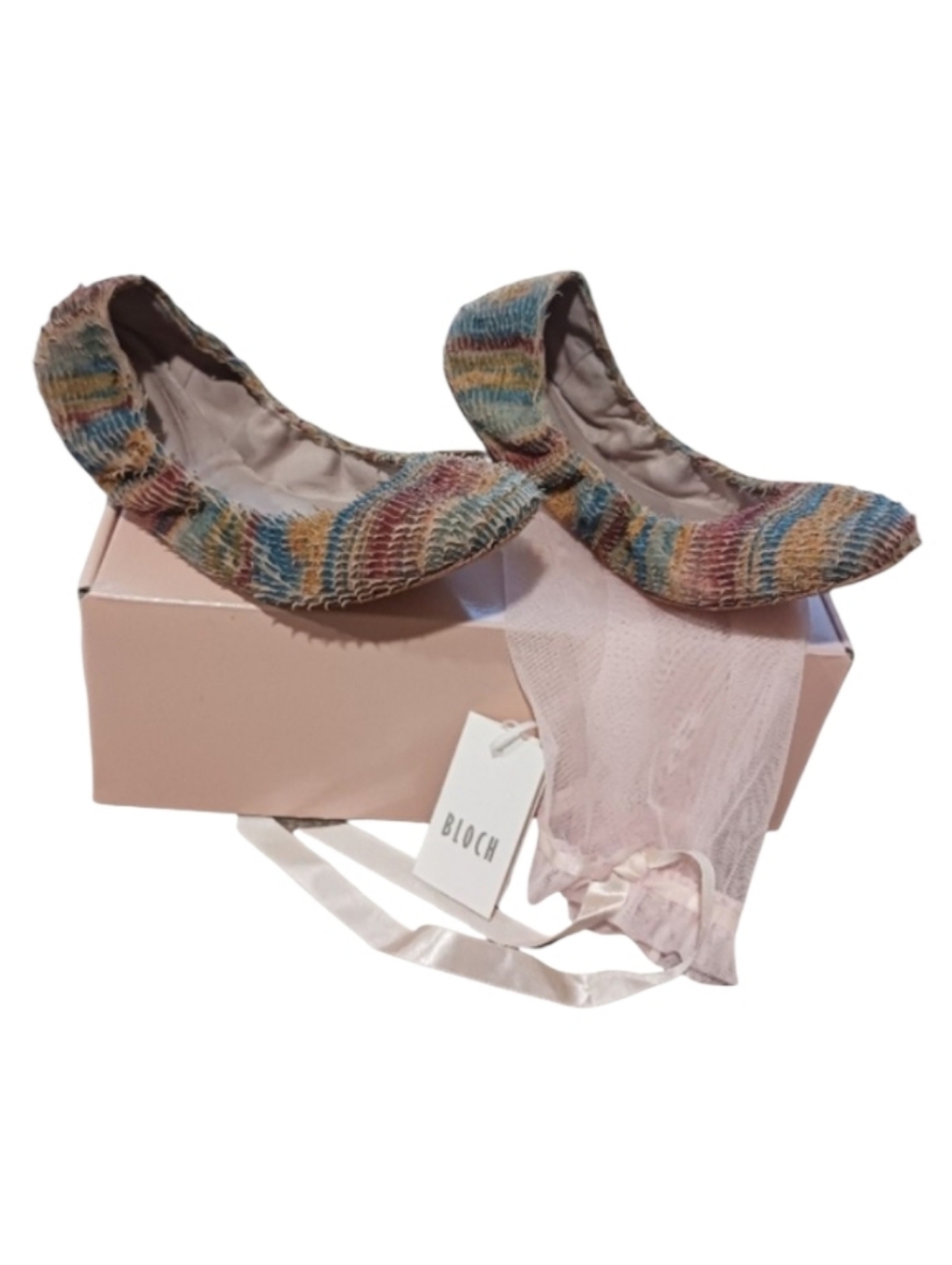 Bloch Textured SuedeTurnshoe Ballet Flats